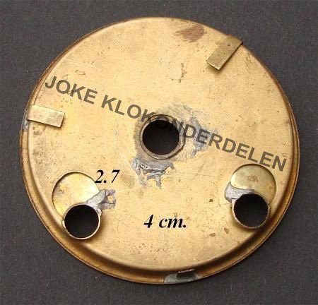 === Binnenplaatje wijzerplaat = koper = oud === 10412 - Afbeelding 2