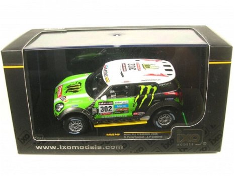 1:43 Ixo RAM574P BMW Mini All 4 Racing Winner Dakar Rally 2013 - 2