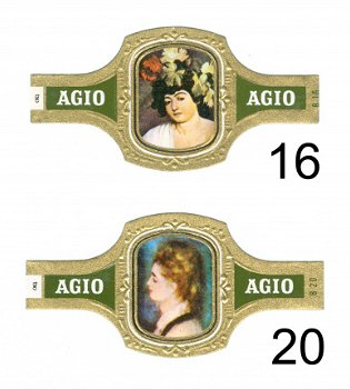 Agio - Serie Vrouwenkoppen (groen 1-24) - 1