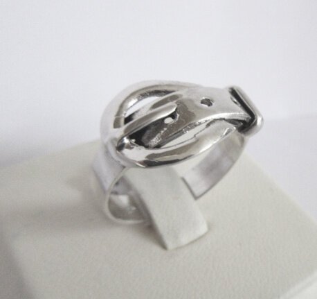 NIEUW Zilveren ring riempje, in 2 maten, INCL. VERZENDEN - nr. 1