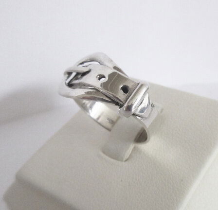 NIEUW Zilveren ring riempje, in 2 maten, INCL. VERZENDEN - Afbeelding 5
