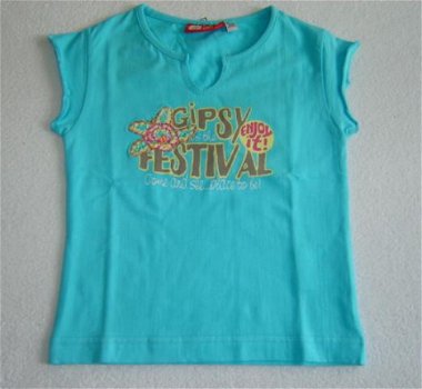 Sexy meisjes T-Shirt GIPSY print maat 128 - 1