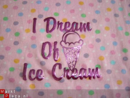 Stretch T-Shirt ICE CREAM maat 152 ROZE - 2