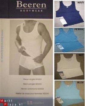 BEEREN Bodywear!! Singlet WIT M t/m EEL - 2