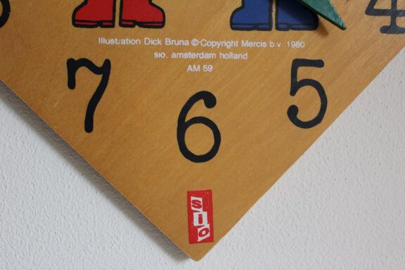 Dick Bruna houten klok - 1980 - Afbeelding 2