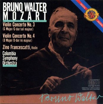 Bruno Walter - Mozart* - Bruno Walter, Zino Francescatti , Violin, Columbia Symphony Orchestra ‎– - 1