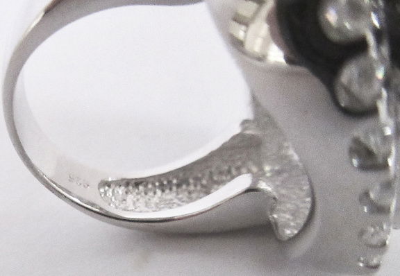 NIEUW SUPERgave zilveren ring wit zirkonia 2maten INCL VERZENDEN. - Afbeelding 4