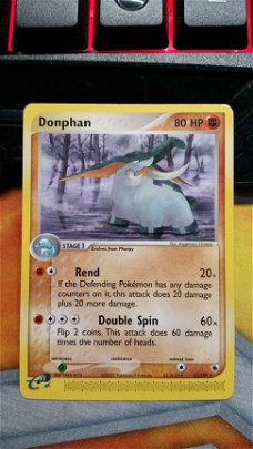 Donphan  17/109  Rare Ex Ruby and Sapphire nearmint