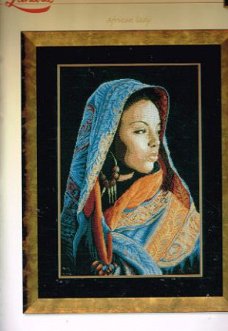 AANBIEDING  LANARTE BORDUURPAKKET " AFRICAN LADY " 998