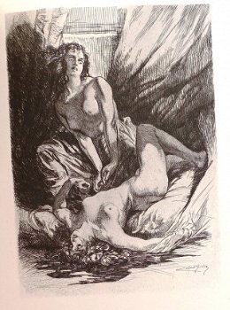 [Lobel-Riche ill] La Fille aux Yeux d’Or 1923 Balzac Binding - 1