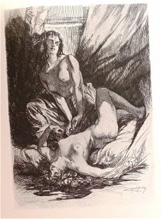 [Lobel-Riche ill] La Fille aux Yeux d’Or 1923 Balzac Binding