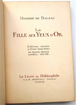 [Lobel-Riche ill] La Fille aux Yeux d’Or 1923 Balzac Binding - 3