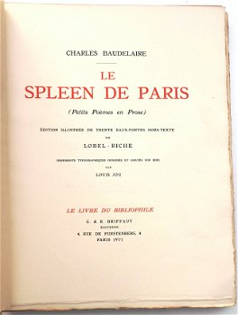 [Lobel-Riche ill.] Baudelaire 1921 Le Spleen de Paris 1/352 - 4
