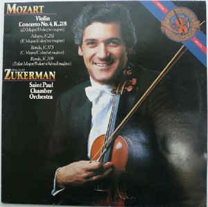 Pinchas Zukerman - Mozart - Pinchas Zukerman, Saint Paul Chamber Orchestra ‎– Violin Concerto No. 4 - 1