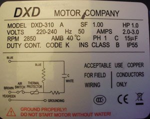DXD Motor Company Model DXD 310-A 310-B - 3