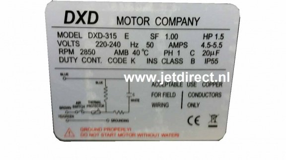 DXD Motor Company Model DXD 315-A 315-E - 3