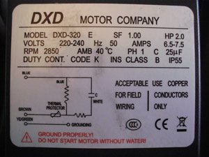 DXD Motor Company Model DXD 320-E - 2