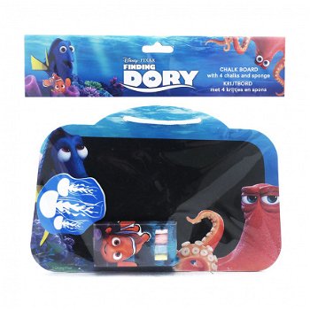 Krijtbord set Finding Dory incl. 4 krijtjes en een spons - 1