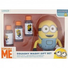 Minions badset met shampoo & conditioner, badschuim, douchegel en Minion spons