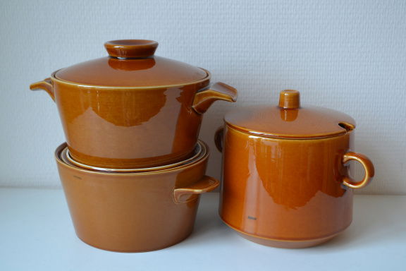 Vintage dekschalen P. Regout, Maastricht. - Afbeelding 2