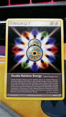 Double Rainbow Energy  88/95  Rare Ex Team Magma vs. Team Aqua