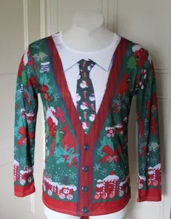 Kerst shirt - Ding Ge FU Shi Long sleeve