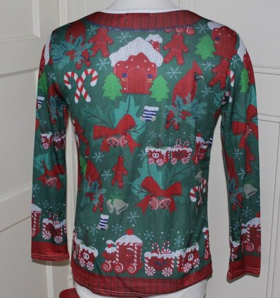 Kerst shirt - Ding Ge FU Shi Long sleeve - Afbeelding 3