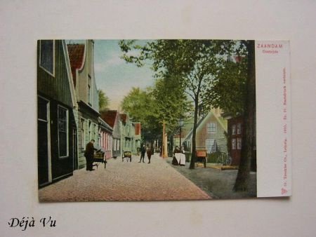 Oude kaart ; Zaandam : Oostzijde : kar / fiets - 1