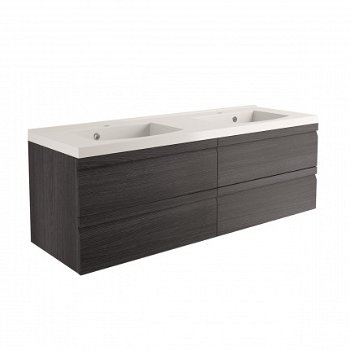 Sanifun Allibert badkamermeubel Accent Grey Oak 1600-1 - 1