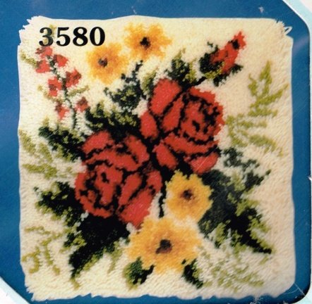 OPRUIMING VERVACO KNOOPPAKKET (KUSSEN) DIVERSE BLOEMEN ,oude verpakking - nr. 1