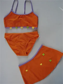 Nieuw 3 delig Bikini setje maat 116 - 1