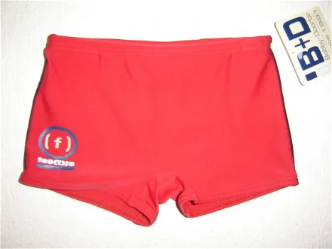 Nieuwe !! B & D Jongens Zwemboxer maat 92 Rood - 1