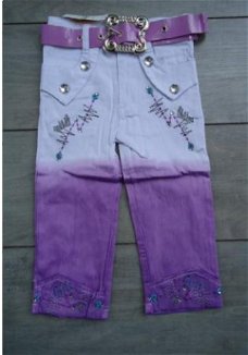 Super gave 3/4 broek maat 10