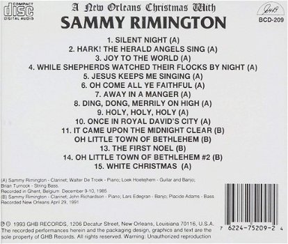 LP - A New Orleans Christmas with Sammy Rimmington - 1