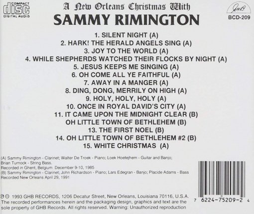 LP A New Orleans Christmas with Sammy Rimmington - Afbeelding 2