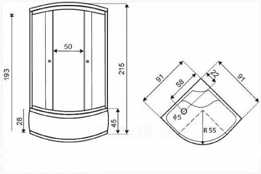 Sanifun complete douchecabine Alfeo 900 x 900 - 2