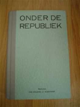 Onder de republiek door Louise Engelberts - 1