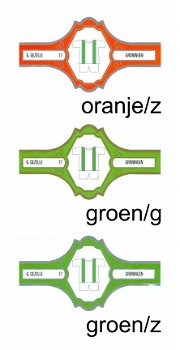 Guido Gezelle - Serie Voetbalclubs Eredivisie 2001-2002, 17 Groningen (5 kleuren + g-z-m) - 3