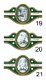 Guido Gezelle - Serie Oude Nederlandsche klederdrachten (groen met goud 1-24) COMPLEET - 7 - Thumbnail