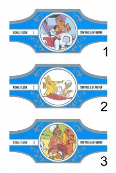 Royal Flush - Serie Tom Poes, De Wispen (blauw met zilver 1-10) COMPLEET