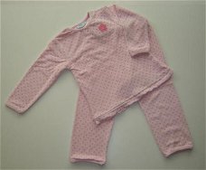 Feetje Badstof PYJAMA  stippeltjes ROZE  maat 116