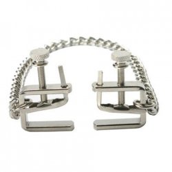 Verstelbare C-Clamps Met Ketting - Zilver