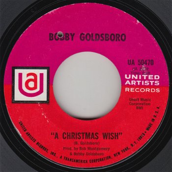 KERSTSINGLE * BOBBY GOLDSBORO - A CHRISTMAS WISH * U.S.A. 7