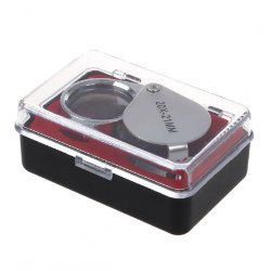 1 st. Metalen vouwbare Juweliersloupe 20X -21mm,