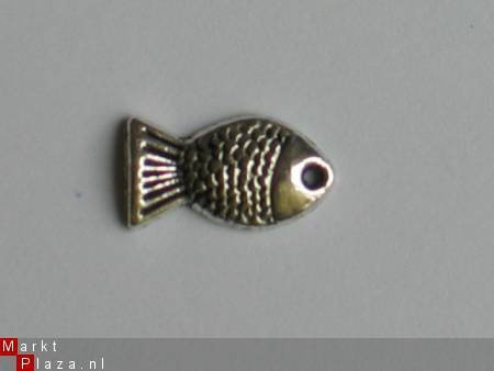 metalen embellishments silver fish 4 - 1