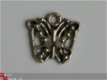 OPRUIMING: 5x metalen embellishments silver butterfly 2 - 1 - Thumbnail