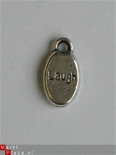 metalen embellishments silver tag laugh