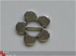 metalen embellishments silver ribbon slider flower 2 - 1 - Thumbnail