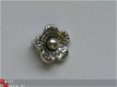 metalen embellishments silver flower - 1 - Thumbnail