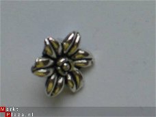metalen embellishments silver flower 4